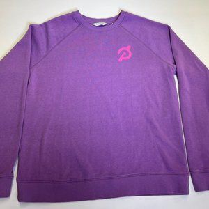 Rare Women's Peloton Classic Crewneck Raglan Lightweight Pullover Purple XS